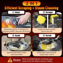 Bristle-Free Steam Cleaning Grill Brush, Safe for All Grill Griddle, Heat-Resistant Head, BBQ Grilling Gift for Men by GreenHaven Gardens