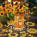 Sunflower Solar Lanterns Garden Decor, Birthday Gifts for Women Mom Grandma Metal Hanging Solar Lights Waterproof Outdoor Decoration LED Lanterns with Shepherd Hook for Outside Garden Yard Patio by GreenHaven Gardens