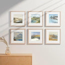 Vittanly 12x12 Picture Frames Set of 9, Shatter Resistant Plexiglass, Display 8x8 Pictures with Mat or 12x12 without Mat, Photo Frames for Wall Mount, Engineered Wood, Rustic Pink by CozyNest Decor