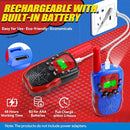Vvinca Walkie Talkies for Kids Rechargeable, Spider Toys for Ages 3 4 5 6 7 8 9 10 Boys Girls Christmas Birthday Gifts for 3-12 Year Old, 2 Way Radio 22 CH VOX Long Range Walkie Talkie with Flashlight by TinyTreasures Baby Boutique