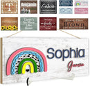 Custom Wood Sign Prsonalized Text Business 3D Home Decor, Personalized Rustic Plaque Board Hanging Wooden Name Sign for Wall Art, Customized Signs Plank Decoration Gifts for Wedding Family Farmhouse Kitchen, Rectangle by CozyNest Decor