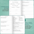Legend Planner Daily for 3 Months – Undated Monthly Weekly & Daily Planner to Hit Goals. Organizer & Productivity Journal, A5 (Viridian Green) by TinyTreasures Baby Boutique