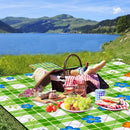 Extra Large Picnic Blanket Waterproof,80"x 80"Foldable Machine Washable Beach Blanket,Outdoor Blanket for 6-8 Adults,Suitable for Indoor Crawling,Park Beach,Camping,Hiking,Family Travel(Green) by TinyTreasures Baby Boutique