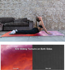 Non Slip Yoga Mat TPE Workout Mat for Men Women, Thick Workout Mat with Carrying Strap, Fitness Mats for Exercise, Yoga, Fitness, Pilates, Floor Workouts (72" x 24" x 6mm) by TinyTreasures Baby Boutique