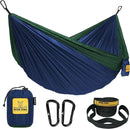 Wise Owl Outfitters Camping Hammock – 500lbs Portable Hammock with Tree Straps - Travel, Backpacking, Hiking, Outdoors Camping Gear - Single or Double by GreenHaven Gardens