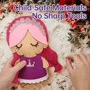 Cymbana Princess Felt Craft Kit for Girls Beginner Sewing Kit, Arts and Crafts for Kids Ages 8-12 Make Your Own Fashion Designer Kits by TinyTreasures Baby Boutique