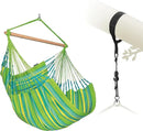 LA SIESTA® Large Comfort Domingo Hammock Chair Swing & Tree Mount Kit - Suspension Kit for Trees Beams Posts - Weatherproof, Outdoor Indoor Hammock Swing - Hanging Chair for Bedroom Patio - Lime by GreenHaven Gardens
