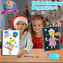FUNNYB&G Foil Art Craft Activity for Kids - Gift for Girls Crafts for Kids Fun Art Supplies DIY Creative Travel Toy, Birthday Gift Party Favor Toys for Girls Boys 4 5 6 7 8 9 Years Old (Winter) by TinyTreasures Baby Boutique