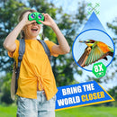 LET'S GO! Binocular for Kids, Compact High Resolution Shockproof Binoculars by TinyTreasures Baby Boutique