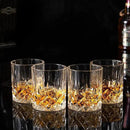 KANARS Old Fashioned Whiskey Glasses with Luxury Box - 10 Oz Rocks Barware For Scotch, Bourbon, Liquor and Cocktail Drinks - Set of 4 - Men Gift by CozyNest Decor