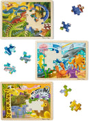 Melissa & Doug Jigsaw Puzzle Bundle (Dinosaur,Safari and Ocean) by TinyTreasures Baby Boutique