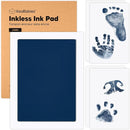 1-Pack Inkless Baby Hand and Footprint Kit - Mess Free Ink Pad for Newborn Keepsake, Dog Nose & Paw Print Kit, Clean Touch Ink Pad for Baby Hand & Footprints, Ideal New Mom Gifts (Navy, Jumbo) by TinyTreasures Baby Boutique