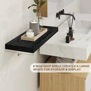 Fun Memories Black Floating Shelves 36 Inch Long, 8 Inch Deep Floating Shelf for Wall, 36" W x 8" D Wall Shelves Set of 2, Black Deep Floating Shelves for Bedroom, Living Room, Kitchen by CozyNest Decor