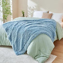 GONAAP Fuzzy Faux Fur Throw Blanket Light Blue Super Soft Cozy Plush Fuzzy Shaggy Blanket for Couch Sofa Bed (Light Blue, Throw(50"x60")) by CozyNest Decor