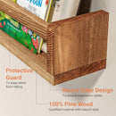Heimlove 32 Inch Nursery Floating Shelves, Nursery Book Shelves for Wall, Wall Bookshelf for Kids Solid Wood Wall Mounted Shelves for Books,Toys and Decor Storage, Set of 2 by TinyTreasures Baby Boutique
