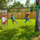 Slsy Ninja Warrior Obstacle Course for Kids, 50FT Durable Ninja Slackline Kit with 8 Accessories, Playset Equipment for Boys & Girls with Swing, Climbing Net, Ladder & Monkey Bars by TinyTreasures Baby Boutique