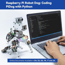SunFounder PiDog AI Robot Dog Kit for Raspberry Pi 5/4/3B+/3B/Zero 2W, ChatGPT-4o Enabled with Voice Command & Video Recognition, App Control, FPV, 12 Servos, Gyroscope, Camera, Mic (RPI NOT Included) by TinyTreasures Baby Boutique