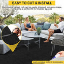 Marine Carpet, 6 FT x 14 FT Black Indoor/Outdoor Area Rug, 0.2" Thick, Waterproof, Non-Slip by CozyNest Decor