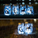 8 Pack Fairy Star Firefly Jar Lids Lights,Solar Fairy String Lids Lights（No Jars）,Waterproof Lantern Mason String Solar Lights with Hangers for Regular Mouth Jars Christmas Gifts(Cold White) by CozyNest Decor