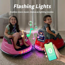 12V Kids Electric Bumper Car, Baby Bumper Car for Toddlers w/Remote Control, 360° Spinning - Red by TinyTreasures Baby Boutique