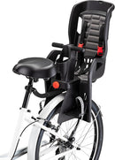 Schwinn Deluxe or Ovation Child Bike Carrier, Seats one Kid Ages 1+, Frame Mount, Adjustable Safety Harness, Quick Release Design, Comfortable Padding, Rear-Mounted Child Bike Seat for Toddler by TinyTreasures Baby Boutique