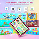 Kids Tablet 10 Inch Android 14 Tablet for Kids Ages 3-12, Octa-Core with Case, Parental Controls,14GB+64GB Storage (TF Expand 1TB), 5G WiFi, BT5.3, Pink by TinyTreasures Baby Boutique