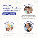 Lovevery, The Newborn Gift Set, Play Gym with Sensory Strands and Looker Play Kit, Baby Development Essentials, Ages 0+ by TinyTreasures Baby Boutique