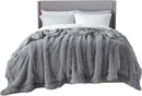 Bedsure GentleSoft Fluffy Grey King Size Blanket for Bed, Thick Soft Sherpa Faux Fur Fleece Bedding Fuzzy Plush Winter Warm Heavy Big Large King Blanket, Cozy Grey Gifts for Men Women, 108x90 by CozyNest Decor