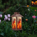 Solar Lanterns Outdoor, Waterproof Cardinal Garden Hanging Lanterns with LED Flickering Flameless Candles, Lantern Decor Birthday Gifts for Women Mom Grandma by CozyNest Decor