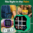 3 in 1 Electronic Tic Tac Toe Game, Handheld Digital Tic Tac Toe Bolt Game with Silent Mode, Portable Learing Toy Gift for Kids & Adults, Green(One Pack) by TinyTreasures Baby Boutique