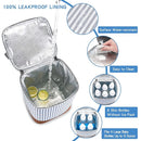 Breast Milk Cooler Bag with Ice Pack Fits 4 Baby Bottles Up to 9 Ounce, Baby Bottle Bag Great for Nursing Mom Daycare, Strap by TinyTreasures Baby Boutique