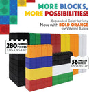 Large Building Blocks for Kids Ages 3-8 – 336 Piece Mega Set – Indoor & Outdoor STEM Toy for Boys & Girls by TinyTreasures Baby Boutique