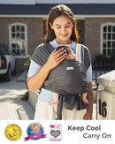 Momcozy Baby Carrier AirMesh - The Perfect Summer Water Sling for Newborns to Toddler 8-35 lbs - Cooling, Breathable and Lightweight Baby Wrap, Nice for Summer, Pool, Beach, Swimming, Charcoal Gray by TinyTreasures Baby Boutique