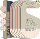 Baby Clothes Dividers For Closet - Wooden Baby Clothes Organizer Dividers for Boy & Girl, 8 Baby Closet Dividers by Size - Ideal Clothing Organizers by TinyTreasures Baby Boutique