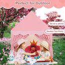 Wilwolfer Kid Tent with Mat, Star Lights - Kids Play Tents for Toddlers Kids Tents Indoor Playhouse - Princess Tent for Girls Toy House Gift (Pink with Cloth) by TinyTreasures Baby Boutique
