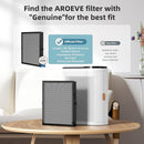 AROEVE MK04 Air Purifier Replacement Filter, Smoke Remove Material 4 -in-1 Filter with Activated Carbon Mix, Against Ash for Smoke, Odors, and VOCs, 2 Pack- Grey by TinyTreasures Baby Boutique