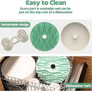 Slow Feeder Dog Bowl for Large Dogs with Non-Slip Base - Adjustable Speed Design, Removable Puzzle Inserts & Dishwasher Safe, Green by CozyNest Decor