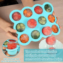 12x1.5oz Baby Food Freezer Tray with Clip Lid Light Green | Food Grade Silicone Storage Containers for Purees & Vegetables by TinyTreasures Baby Boutique