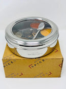 spice dabba Stainless Steel Indian Spice Box, Steel Masala Dabba, Double Lid Spice Container | Gift for Chefs | Size 8x8x2 In (Spice Box Only) by CozyNest Decor