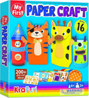 KRAFUN My First Safari Animal Paper Craft Kit, 16 DIY Arts and Crafts Zoo Animal, Organized Craft Activities Supplies Box Assembling Creative Toys for Toddlers, Boys, Girls 3-8 Years Old by TinyTreasures Baby Boutique