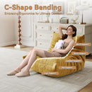 Bean Bag Chairs for Adults, Bean Bag Sofa - Adult Size with Soft Waterproof Fabric for Living Room, Apartments, Reading Corner, Gaming, and Movie Venue (Yellow) by CozyNest Decor