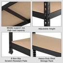 WORKPRO 5-Tier Steel Shelving Unit-Black, 27-2/5”W x 11-7/10”D x 60”H, Adjustable Storage Rack, Heavy Duty Shelf with MDF Board, 1650 lbs Load Capacity (Total) for Garage, Basement, Kitchen by GreenHaven Gardens