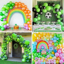 RUBFAC Lime Green Balloons 129pcs Light Fruit Neon Green Latex Balloon 18 12 10 5 Inch Garland Arch Kit for Birthday Party Dinosaur Jungle Baby Shower Decoration by TinyTreasures Baby Boutique