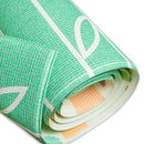 Baby Care Play Mat (Large, Sea Petals - Green) Original One-Piece Reversible Rollable Waterproof Play Mat for Infants, Babies, Toddler, and Kids by TinyTreasures Baby Boutique