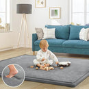 Baby Play Mat for Floor Tummy Time Mat Nursery Rug Muscle Mat Area Rug Playroom Rug Tatami Mat 6'7"x4'11" Memory Foam 1.3" Thick Crawling Mat for Babies,Toddlers, Infants, Kids,Floor Mat(Grey) by CozyNest Decor