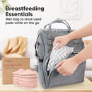 Organic Nursing Pads - 14 Washable Viscose Derived from Bamboo Breastfeeding Pads, Wash Bag, Reusable Breast Pads for Breastfeeding, Nipple Pads for Breastfeeding Essentials(Pink Sand, L 4.8") by TinyTreasures Baby Boutique