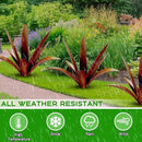 DIY Metal Agave Plant Art Yard Tequila Art Sculpture, Tequila Rustic Garden Sculpture Statue Outdoor Decor,Agave Metal Plants for Yard, Garden Lawn Ornaments (9 Leaves -Yellow) by GreenHaven Gardens