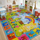 STARUIA ABC Rug for Kids Playroom, Classroom Floor Play Mat for Kids, Preschool Educational Rug for Learning Alphabet Animals Numbers Months, ABC Carpet Play Rug for Nursery Kid Room Decor (63"x78") by TinyTreasures Baby Boutique