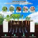 Large Outdoor Planter Boxes Kit Set of 2,6x3x2ft Galvanized Raised Bed Planter with Open-Ended Base Design, Elevated for Outdoor Plants, Durable Raised Bed for Gardening,Green by CozyNest Decor