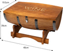 Large Display Whiskey Wine Decanter With Antique Ship Handcrafted Wood Barrel Storage De by The Wine Savant
